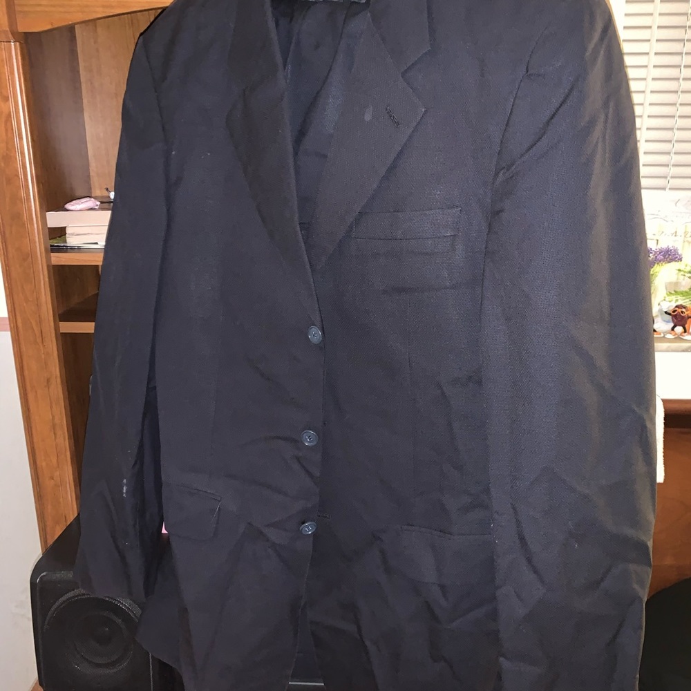 2piece suit dark grey almost black